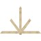 Ekena Millwork Kennewick Rough Sawn Timber Gable Bracket, Douglas Fir, 108"W x 72"H x 6"D x 6"F, 16/12 Pitch GBW108X72X0606KEN00RDF - alternate 1